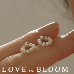 925 Silver Pearly O Stud Earrings