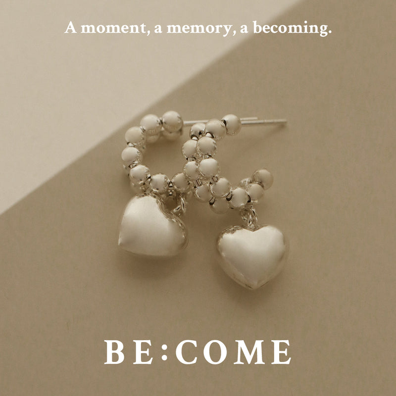 925 Silver Crescent Amour Earrings