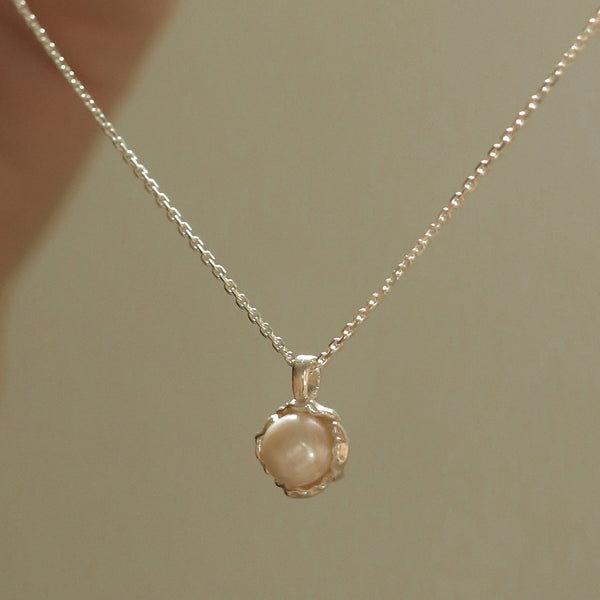 925 Silver Aurea Pearl Necklace