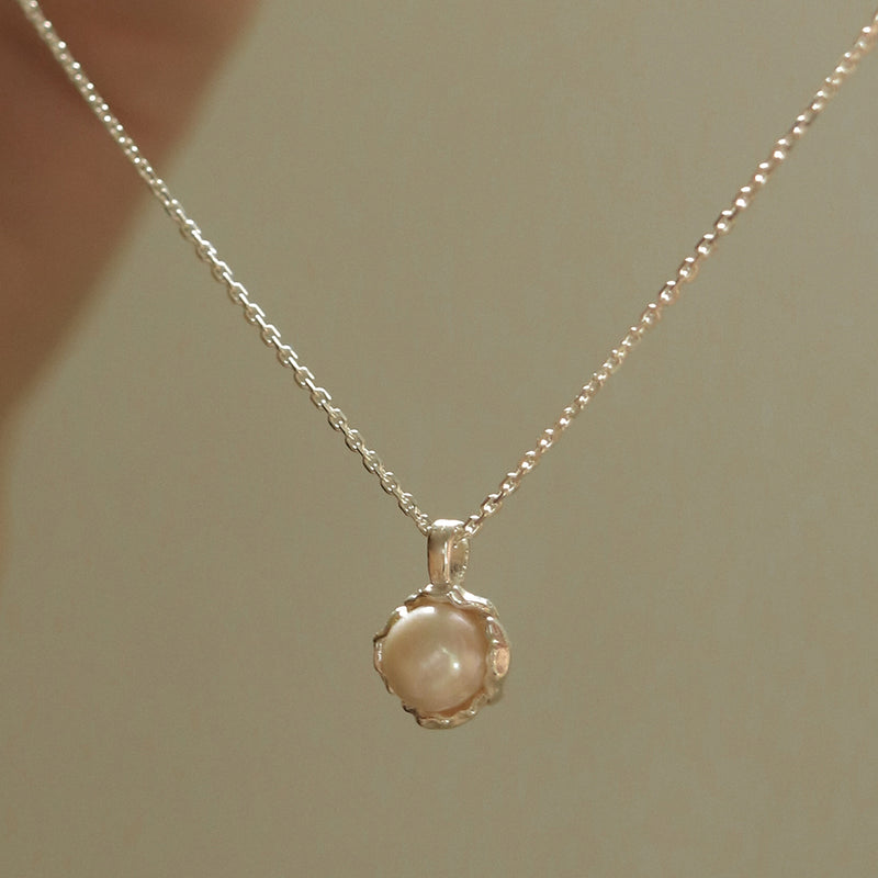 925 Silver Aurea Pearl Necklace