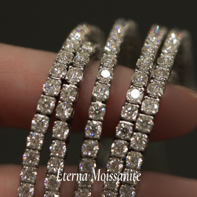 925 Silver Moissanite Tennis Bracelet