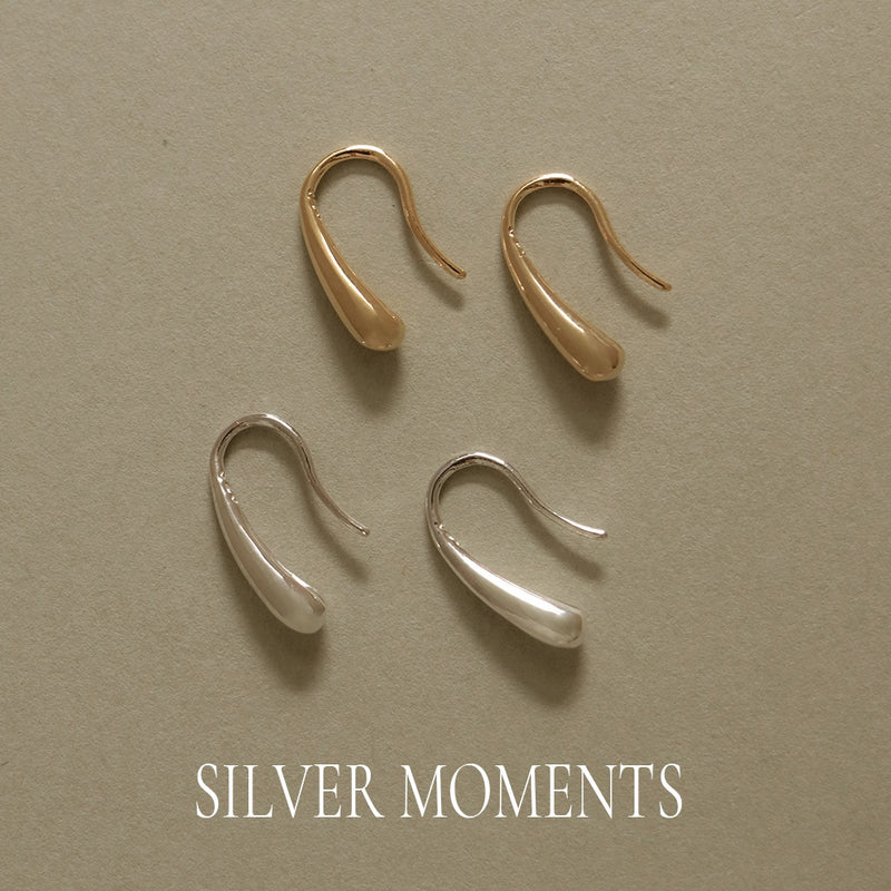 925 Silver Maris Drop Earrings, 14K Yellow Gold Vermeil