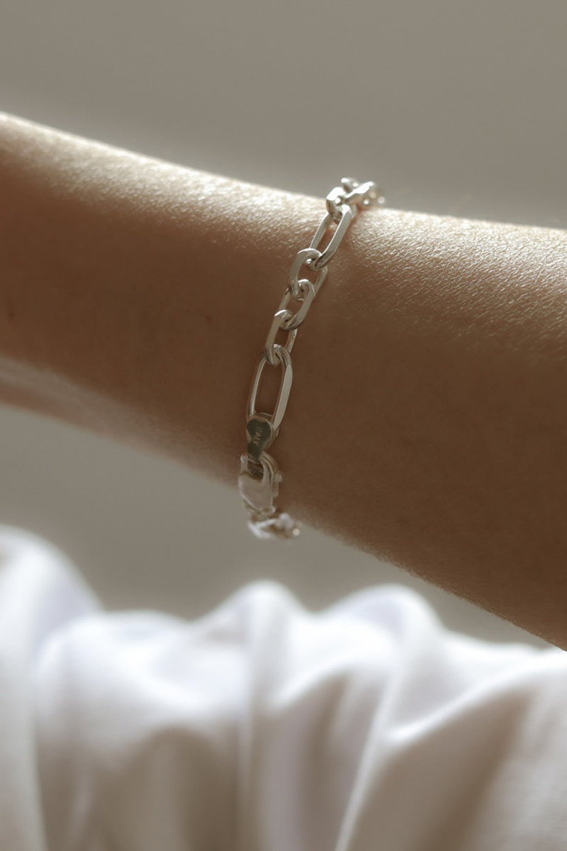 925 |Italy| Silver Minimalist Multi-link Bracelet