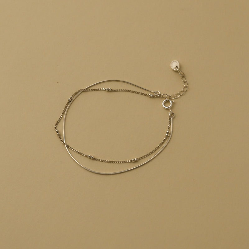 925 Silver |Handcrafted| Unity Layered Bracelet