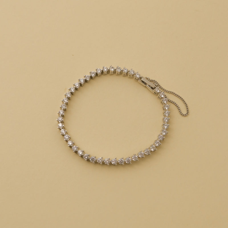925 Silver Spherical Eternity Bracelet