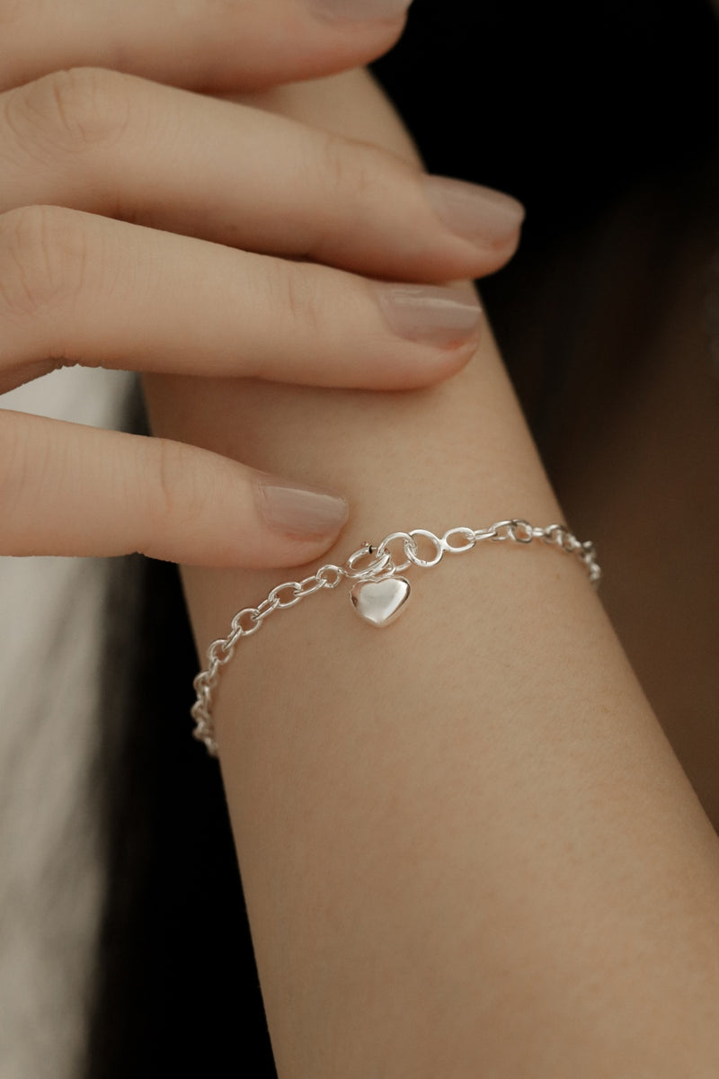 925 Silver Loving Charm Bracelet