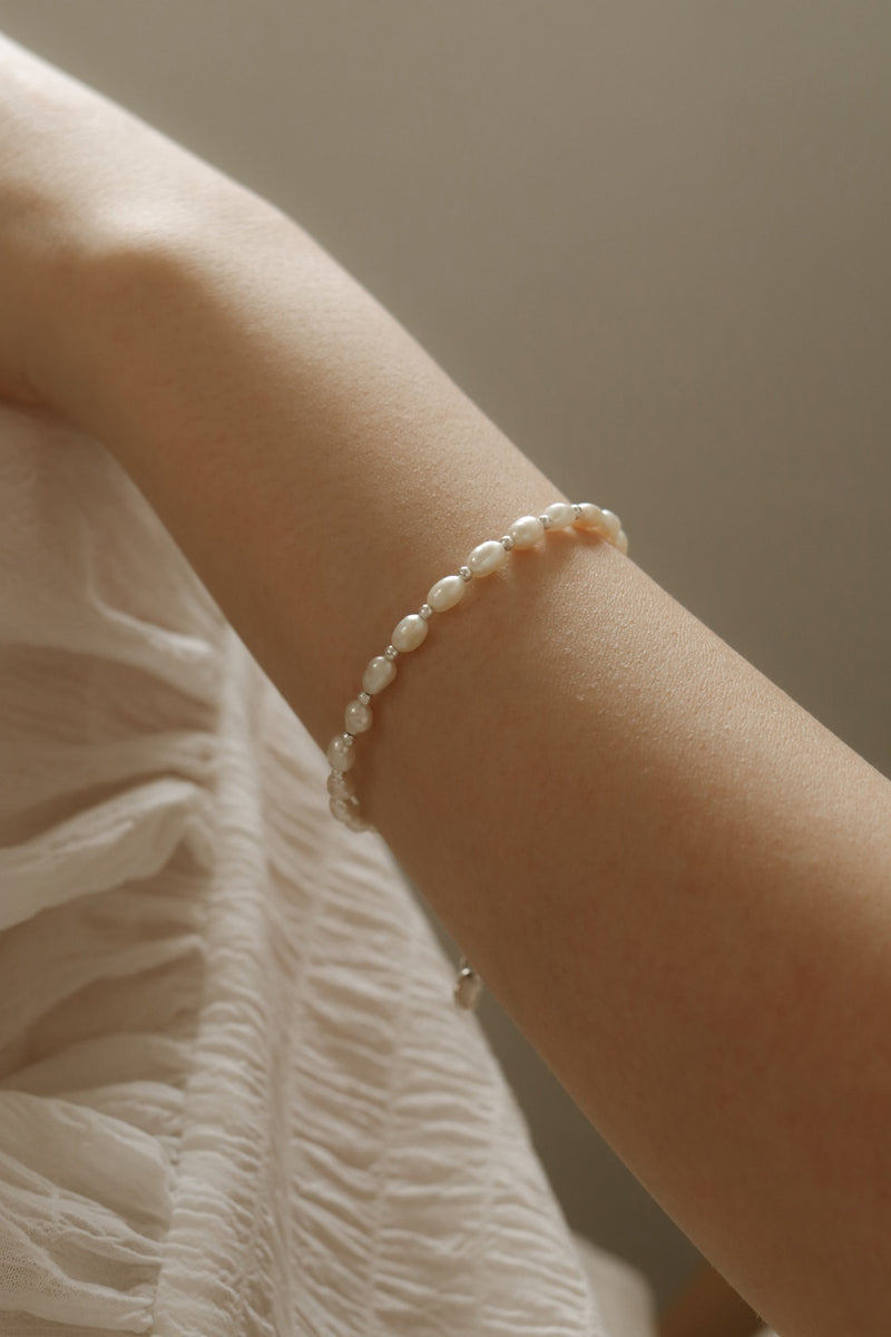 925 Silver Celestial Pearl Bracelet