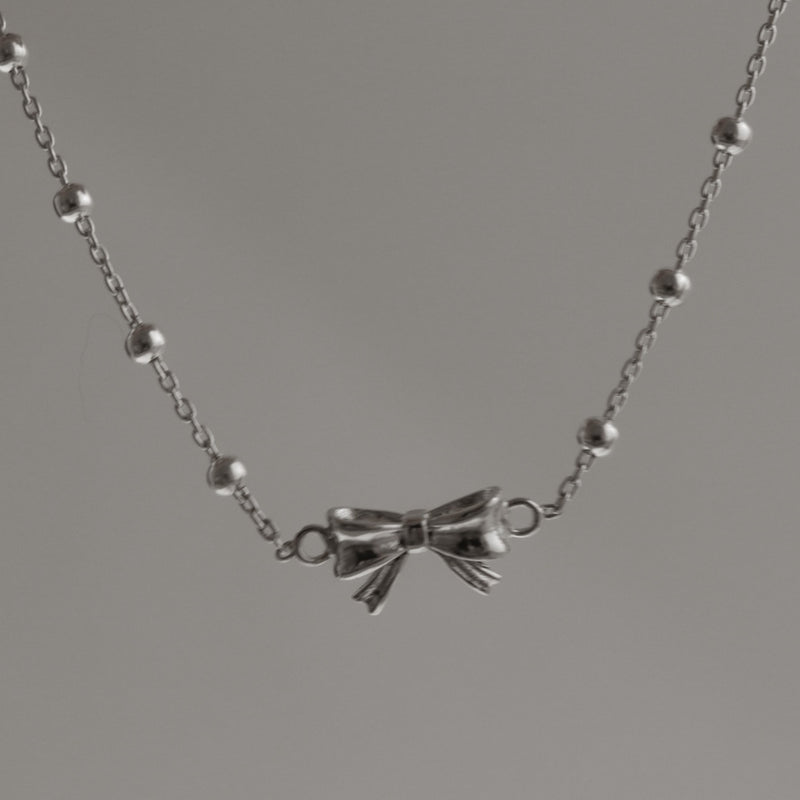 925 Silver Dainty Bow Bracelet