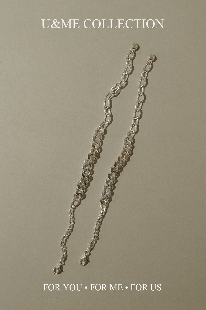 925 Silver Trio Chain Link Bracelet