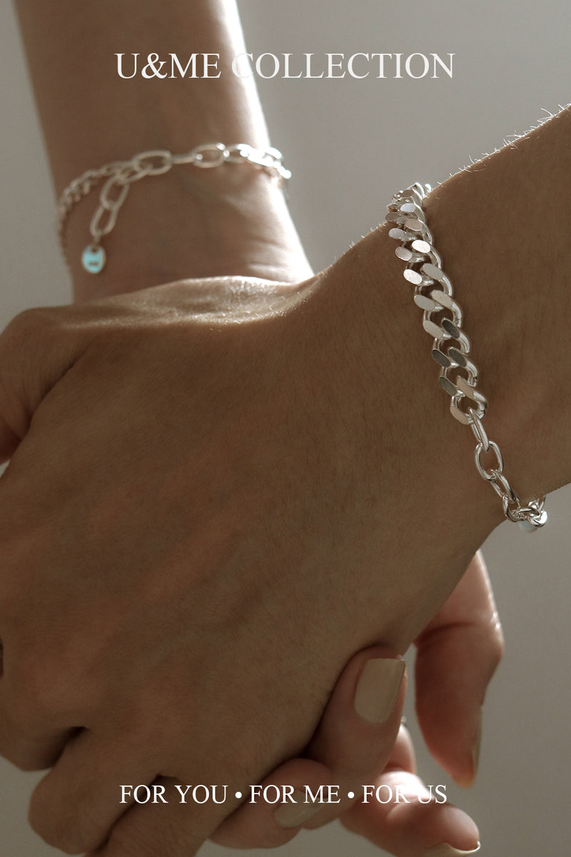 925 Silver Trio Chain Link Bracelet