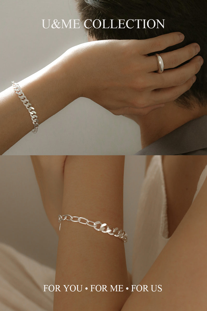 925 Silver Trio Chain Link Bracelet