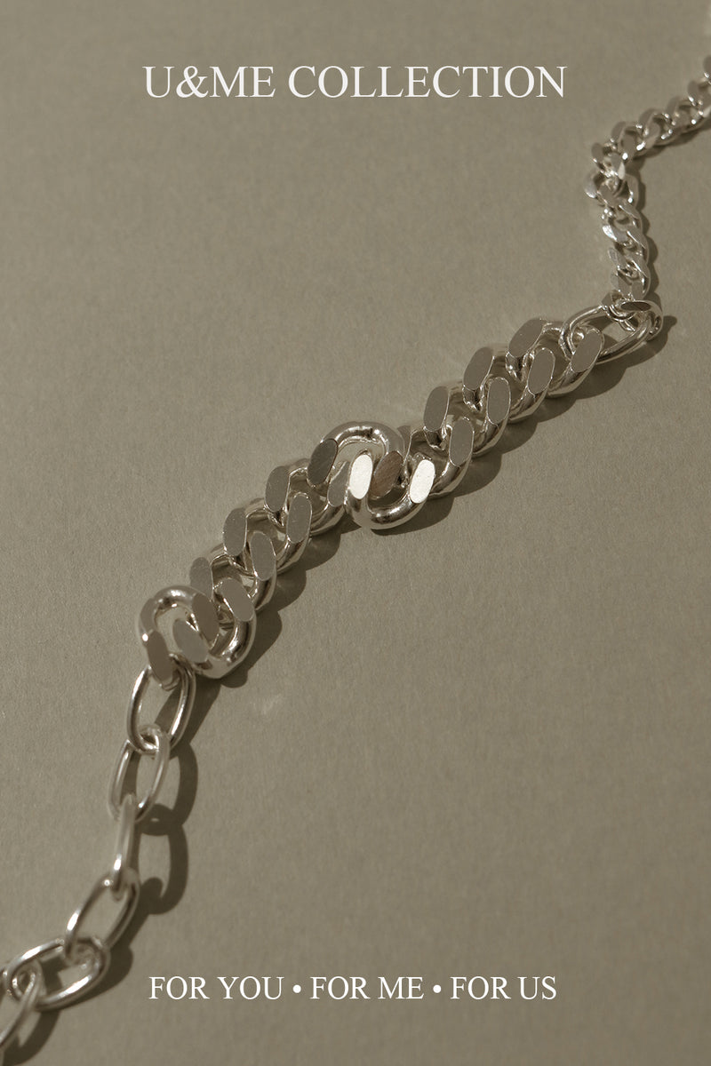 925 Silver Trio Chain Link Bracelet