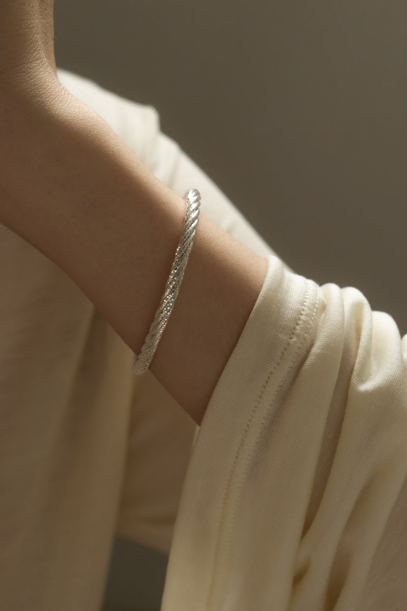 925 Silver Shimmer Entwine Bracelet