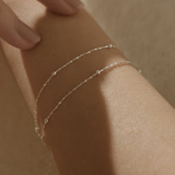 925 Silver Beaded Layered Yuna Bracelet