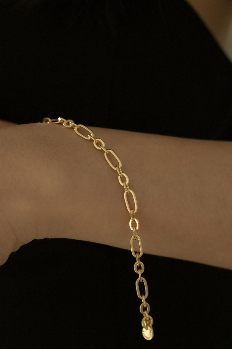 925 Silver Allegra Bracelet, 14K Yellow Gold Vermeil