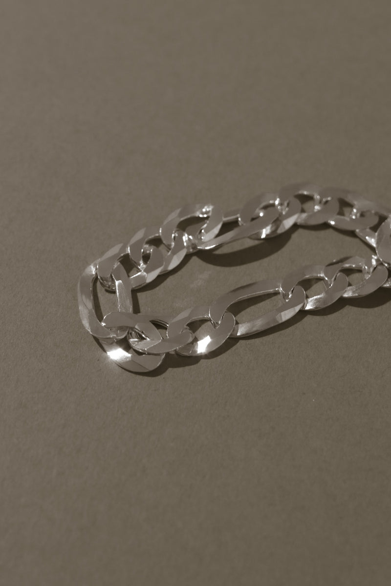 925 |Italy| Silver Modo Figaro Bracelet