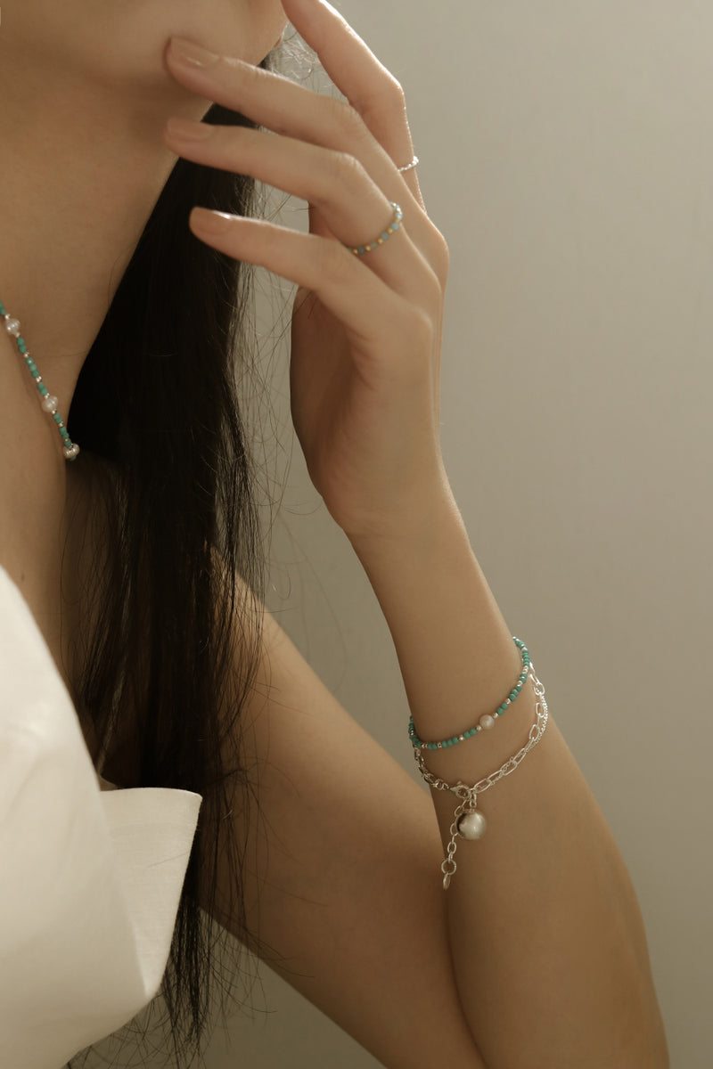 925 Silver Marina Pearl Bracelet