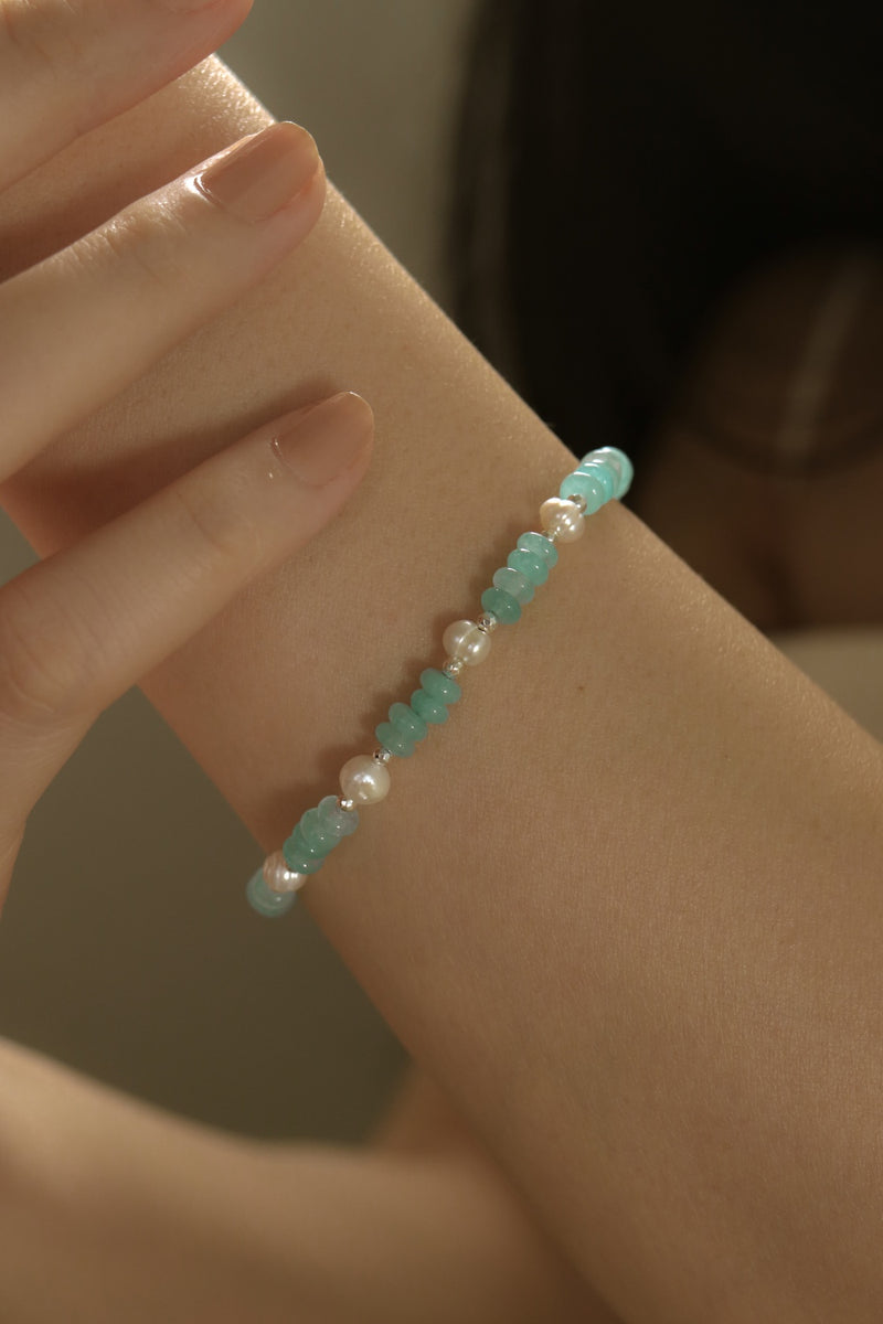 925 Silver Sirena Pearl Bracelet