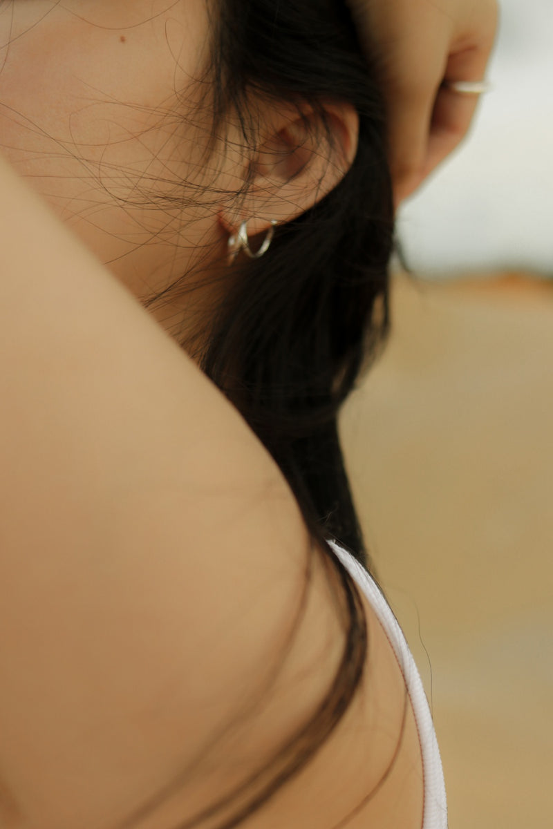 925 Silver Swirly Earrings