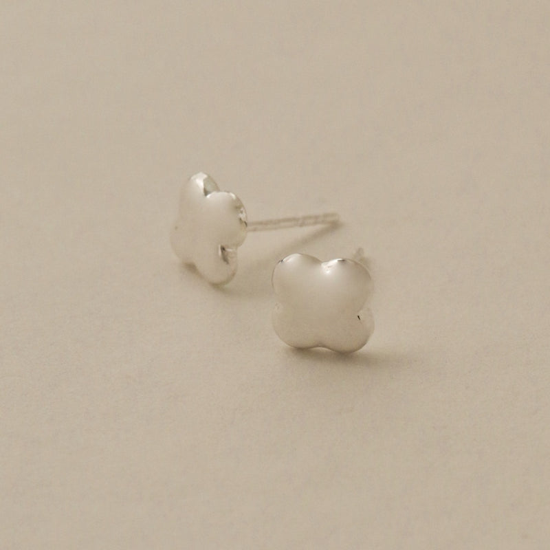 925 Silver Minimalist Floral Earrings