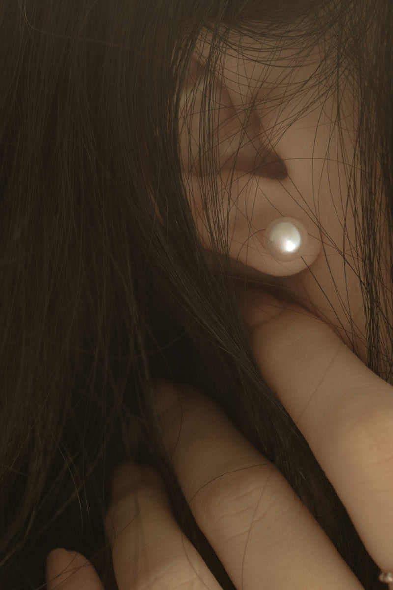 925 Silver Luna Pearl Earrings