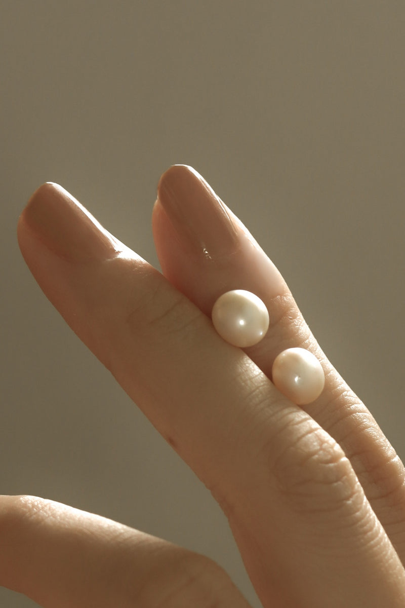 925 Silver Luna Pearl Earrings