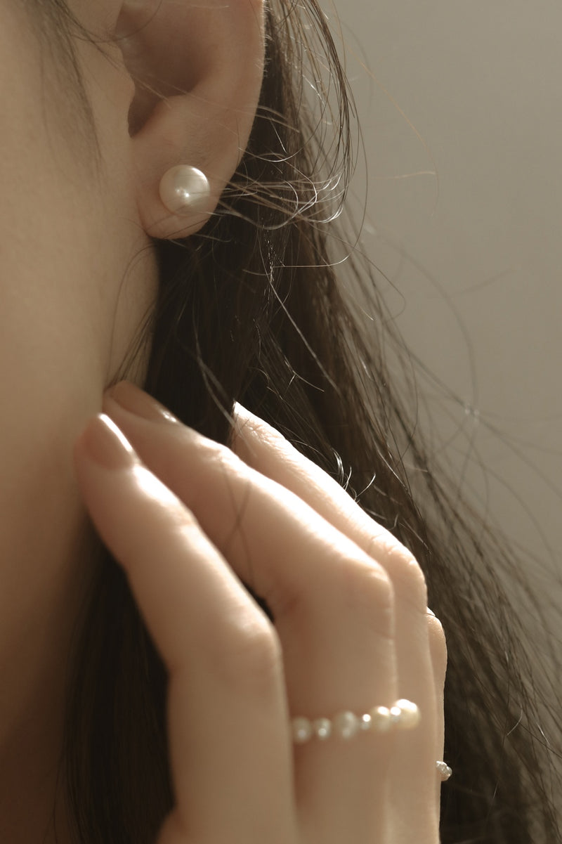 925 Silver Luna Pearl Earrings