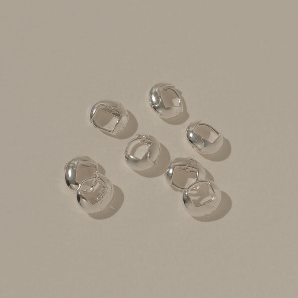 925 Silver Petite Puffo Earrings