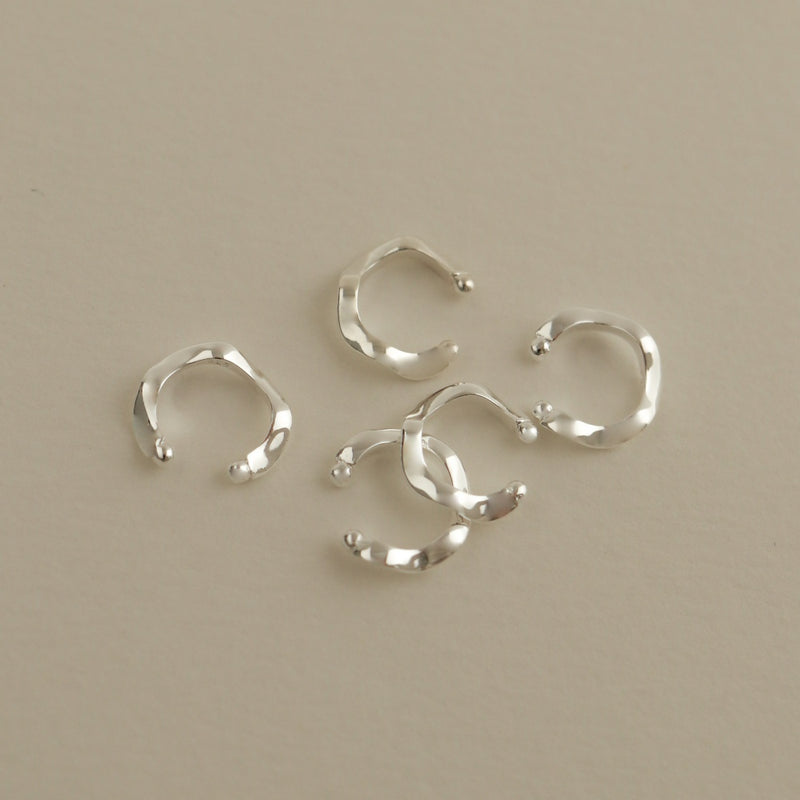 925 Silver Minimalist Wavelet Ear Cuff