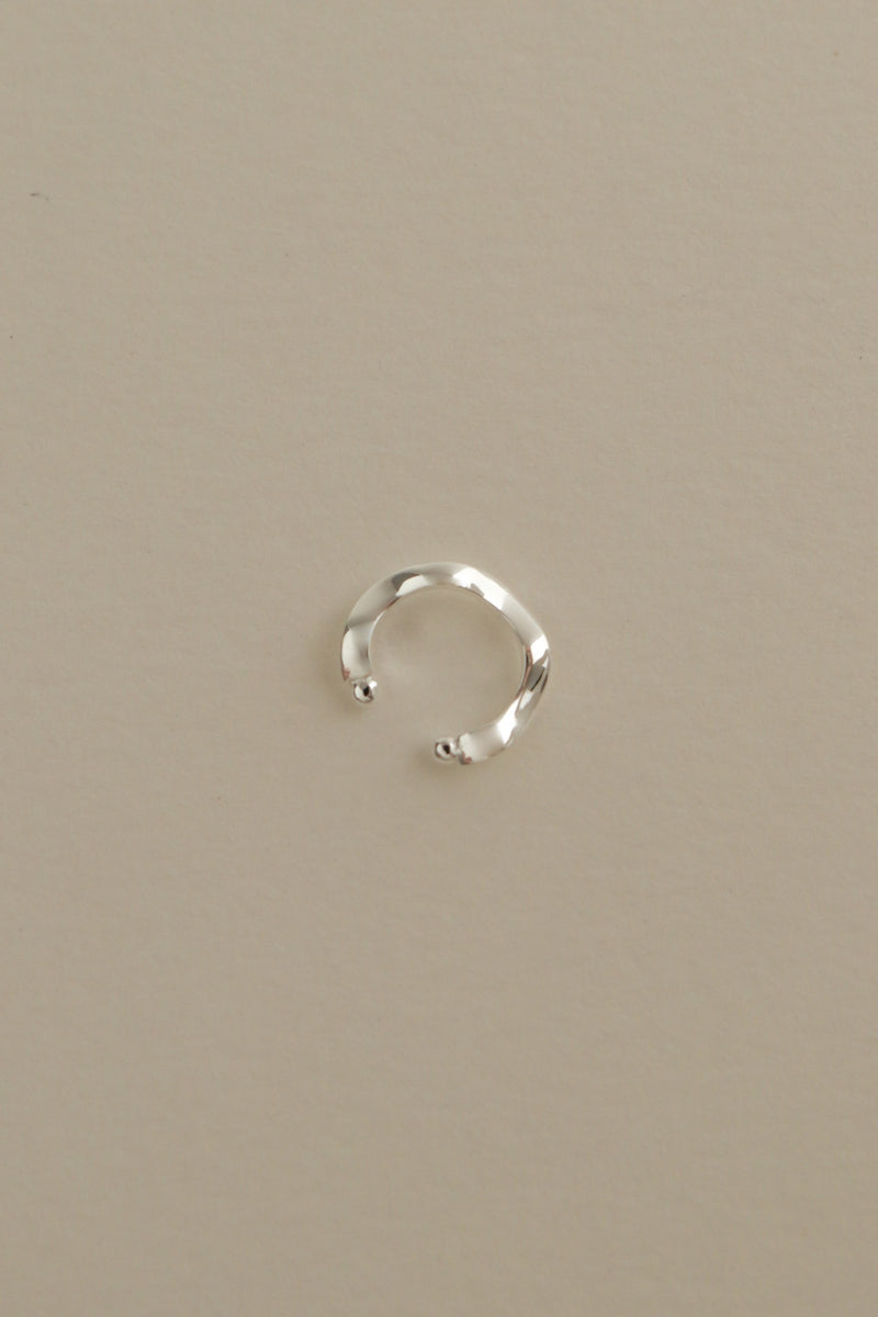 925 Silver Minimalist Wavelet Ear Cuff