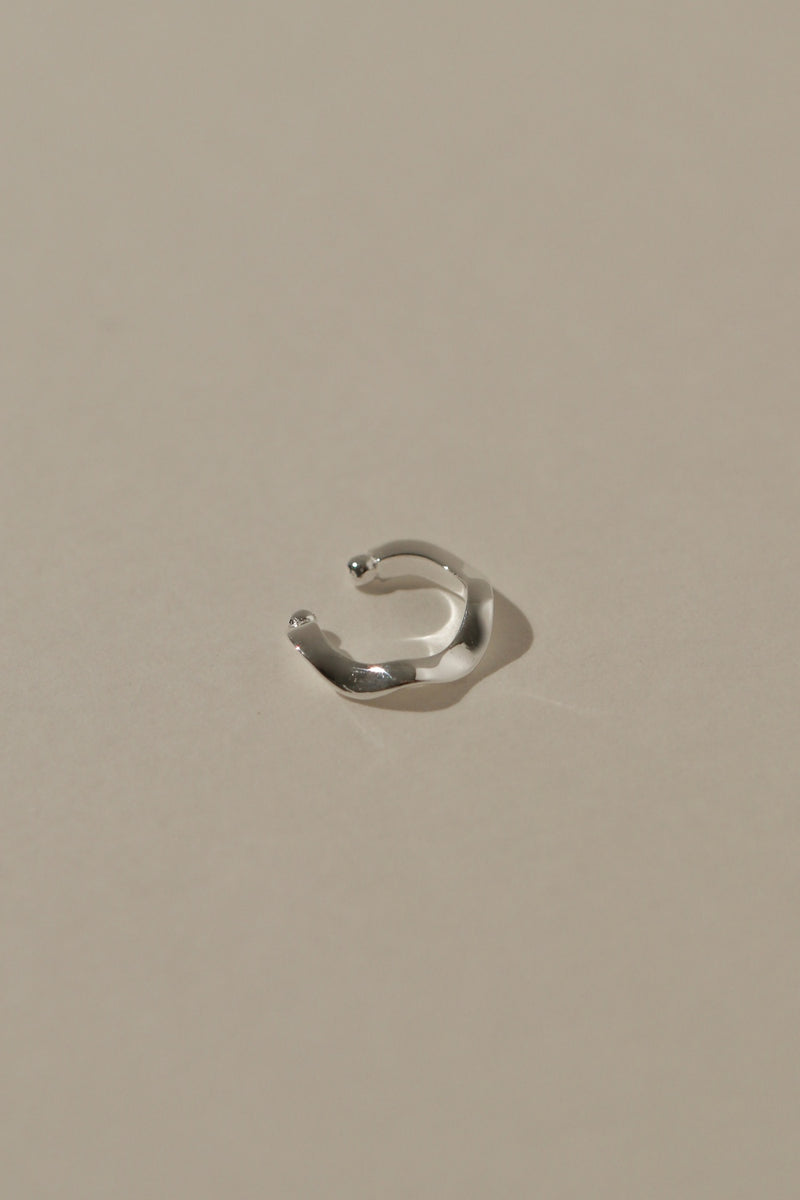 925 Silver Minimalist Wavelet Ear Cuff