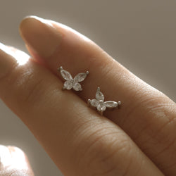 925 Silver Lumina Butterfly Earrings