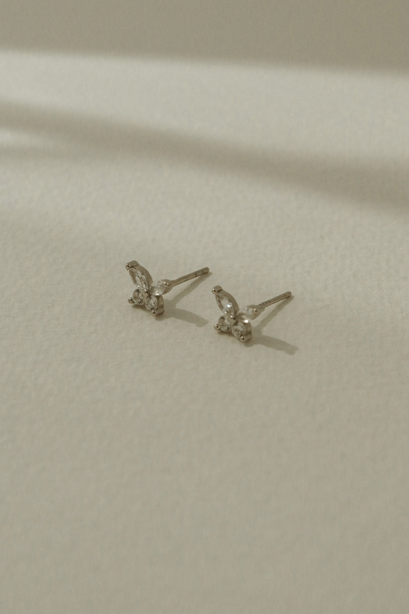 925 Silver Lumina Butterfly Earrings