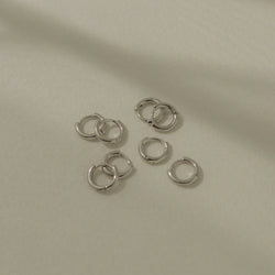 925 Silver Petite Hoop Earrings