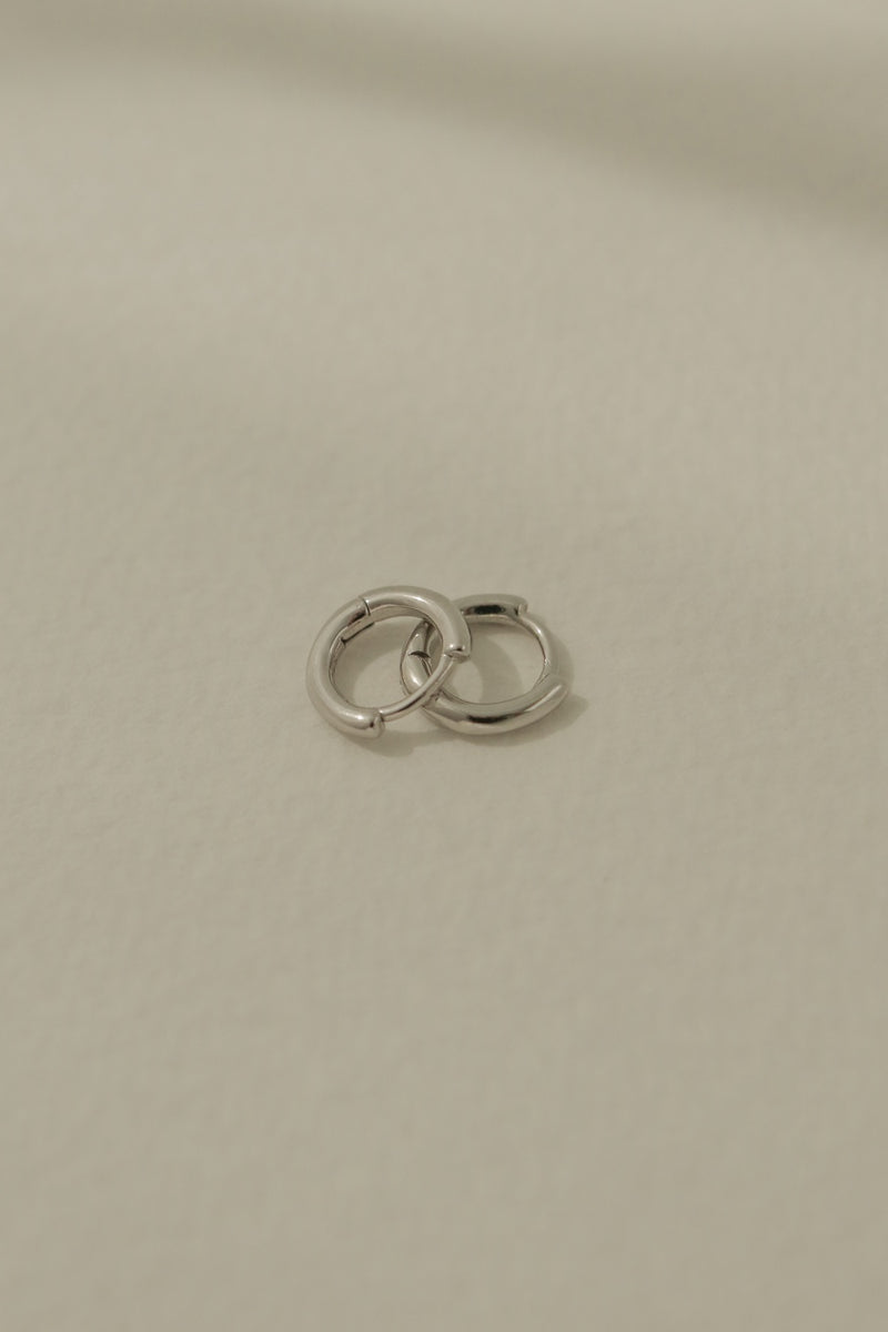 925 Silver Petite Hoop Earrings