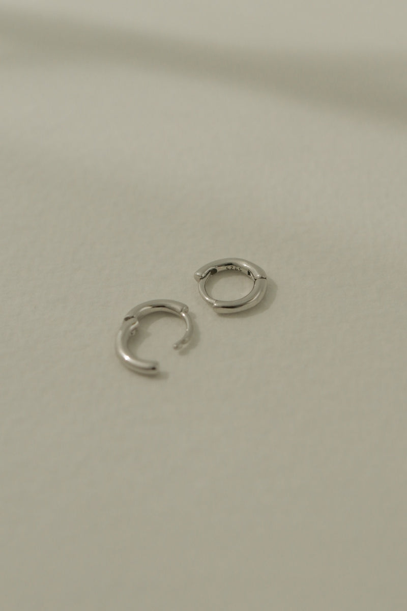 925 Silver Petite Hoop Earrings