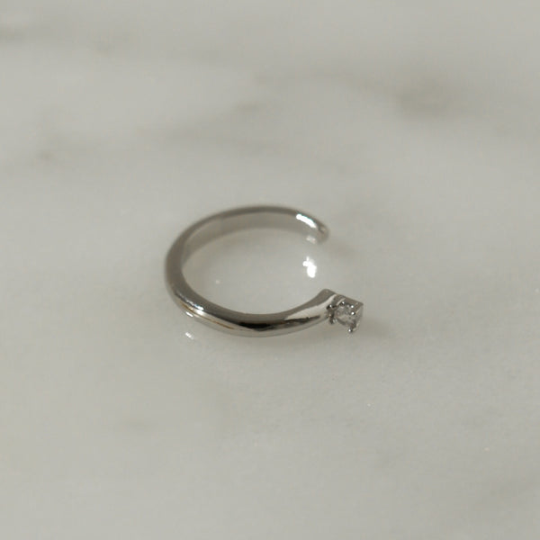 925 Silver Minimalist Cubic Ear Cuff