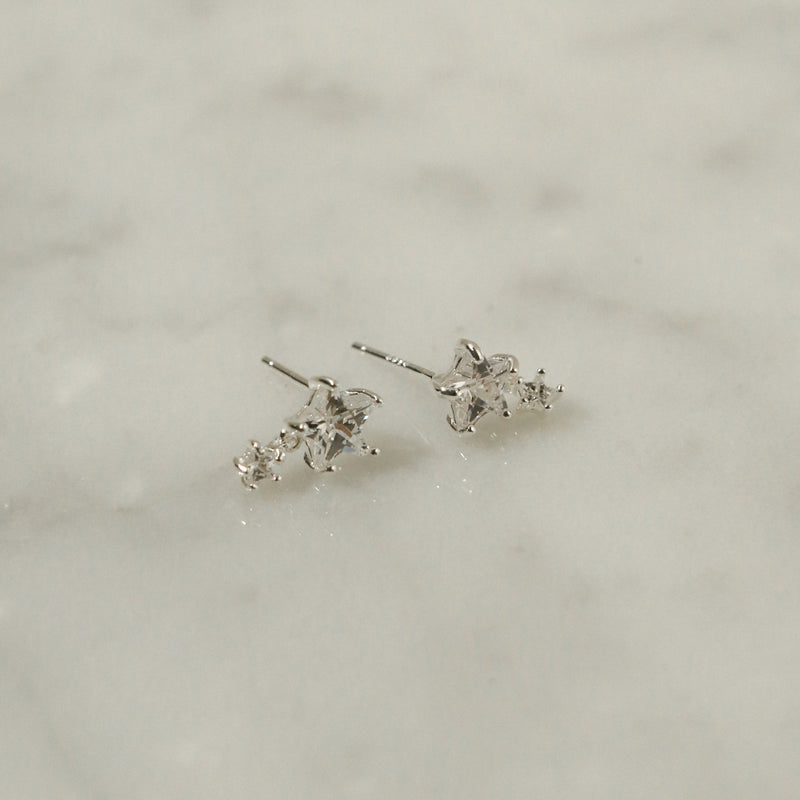 925 Silver Duo Stellar Earrings