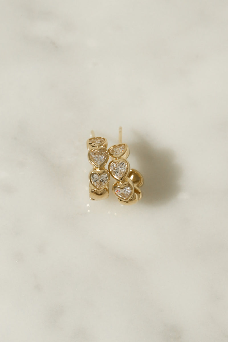 925 Silver Eternal Bliss Earrings, 14K Yellow Gold Vermeil