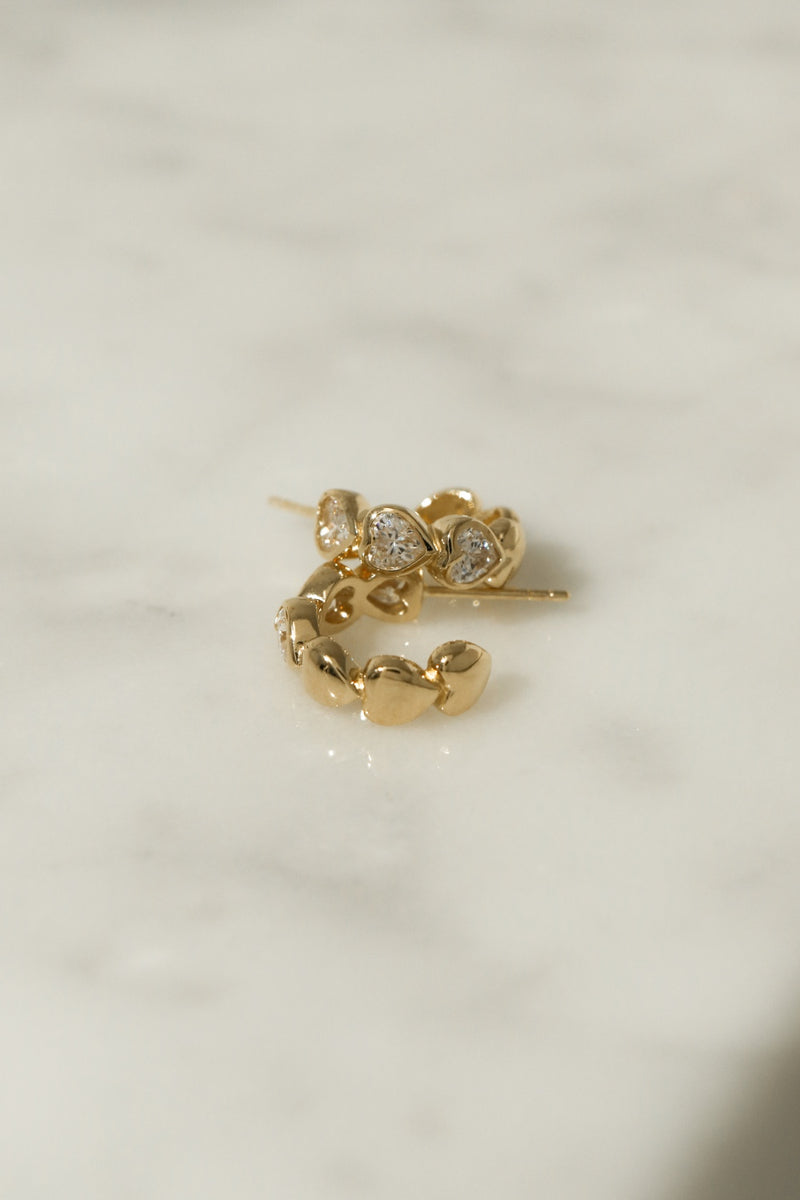 925 Silver Eternal Bliss Earrings, 14K Yellow Gold Vermeil