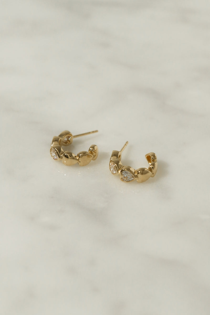 925 Silver Eternal Bliss Earrings, 14K Yellow Gold Vermeil