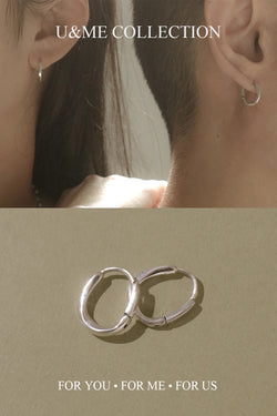 925 Silver Nova Hoop Earrings