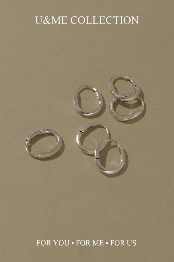 925 Silver Nova Hoop Earrings