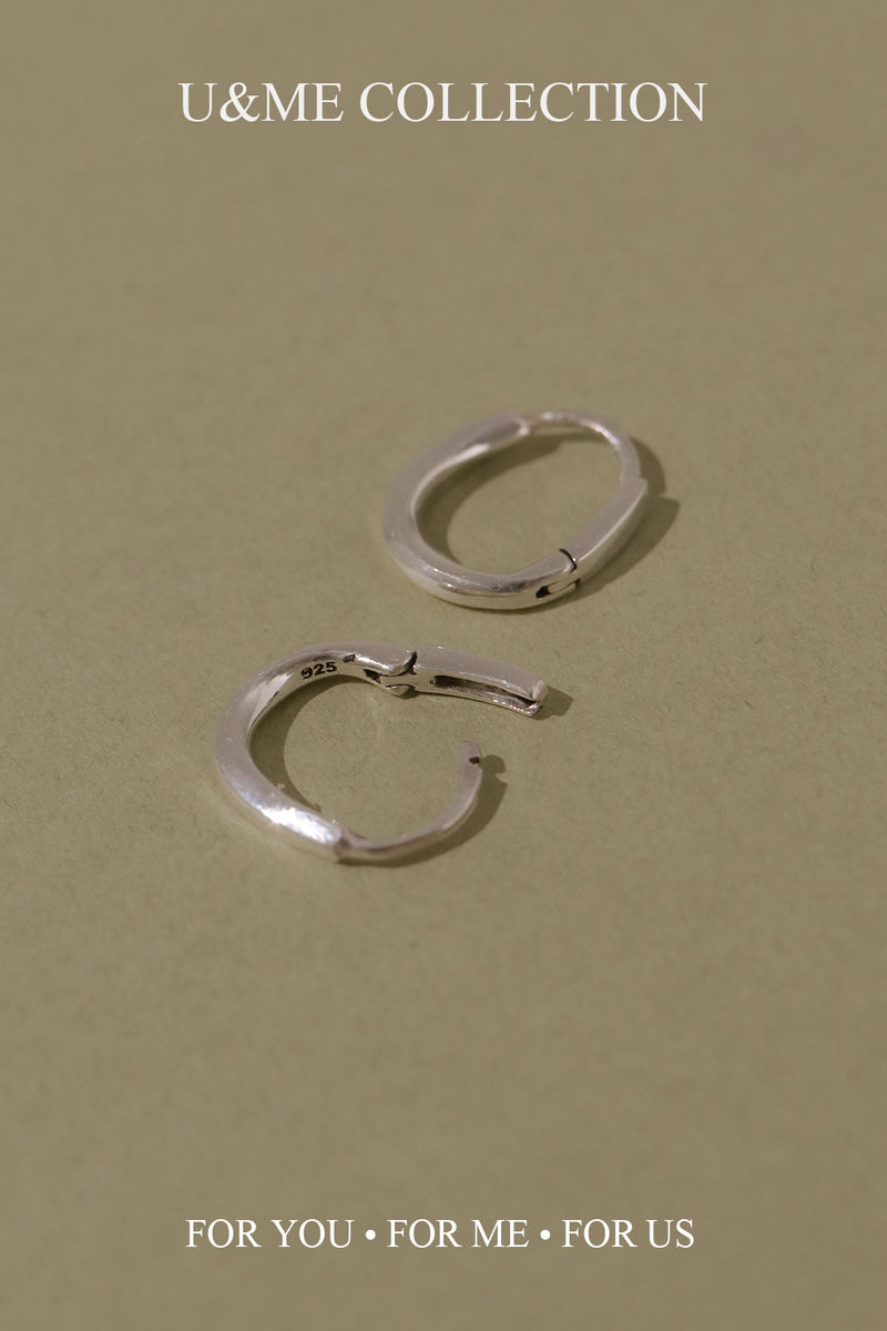 925 Silver Nova Hoop Earrings