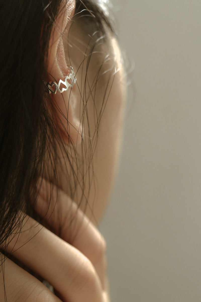 925 Silver Cupid's Link Ear Cuff