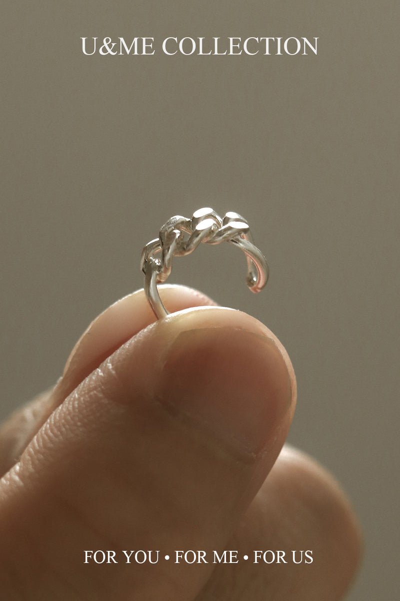 925 Silver Flatlink Ear Cuff