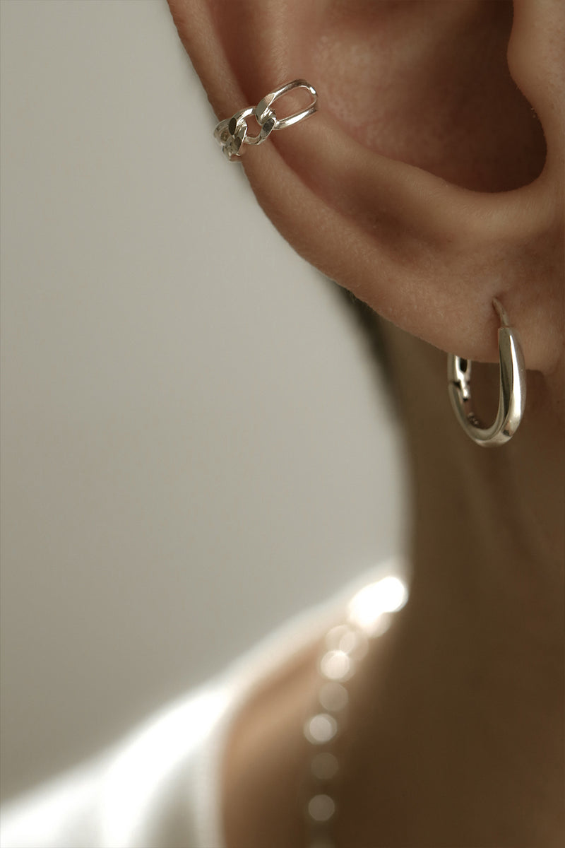 925 Silver Flatlink Ear Cuff