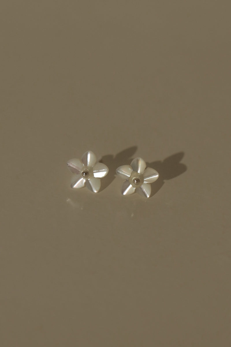925 Silver Fleur de Mer Earrings