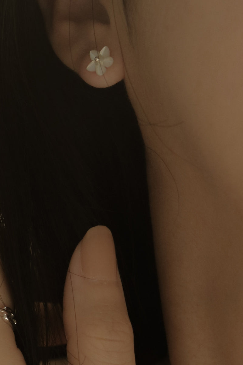 925 Silver Fleur de Mer Earrings