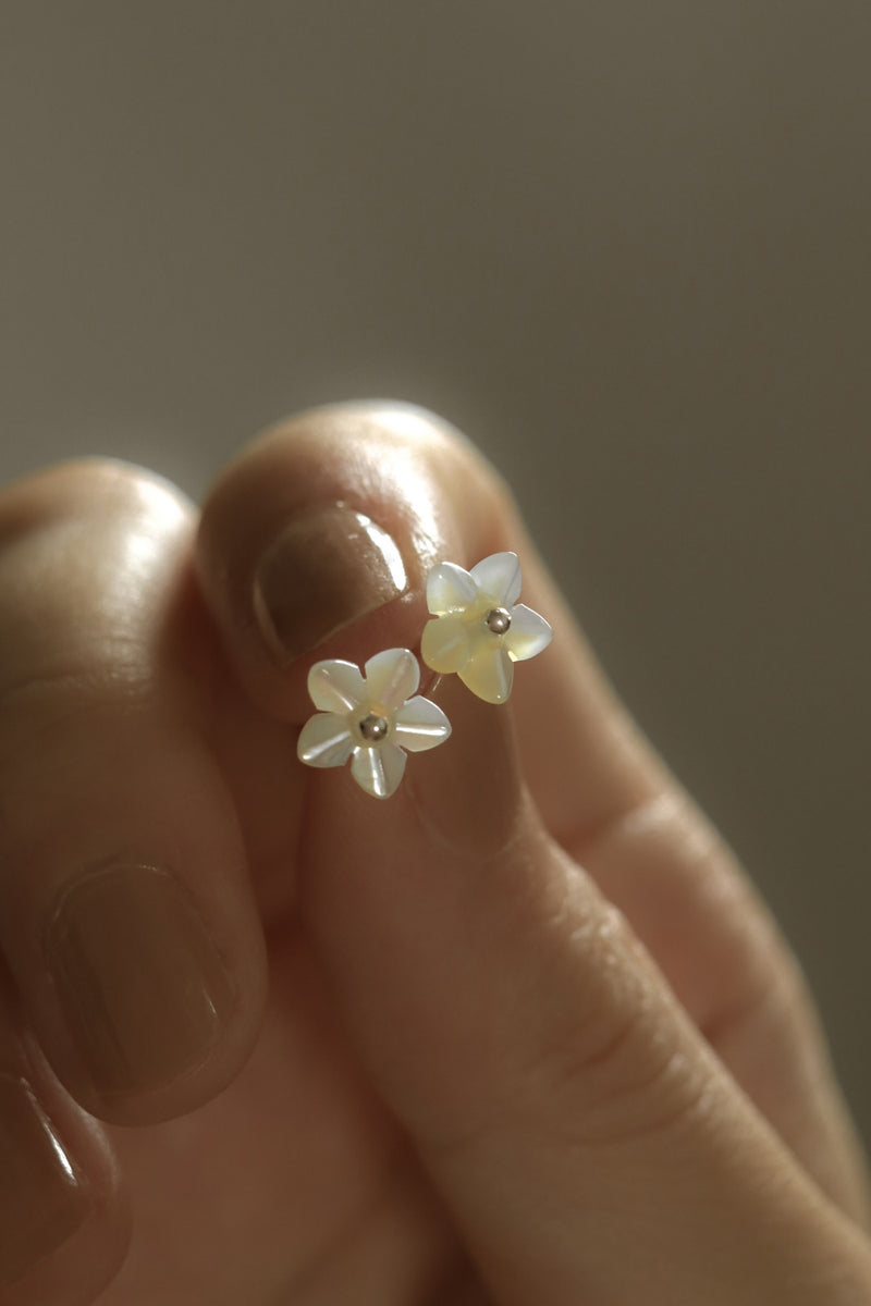 925 Silver Fleur de Mer Earrings